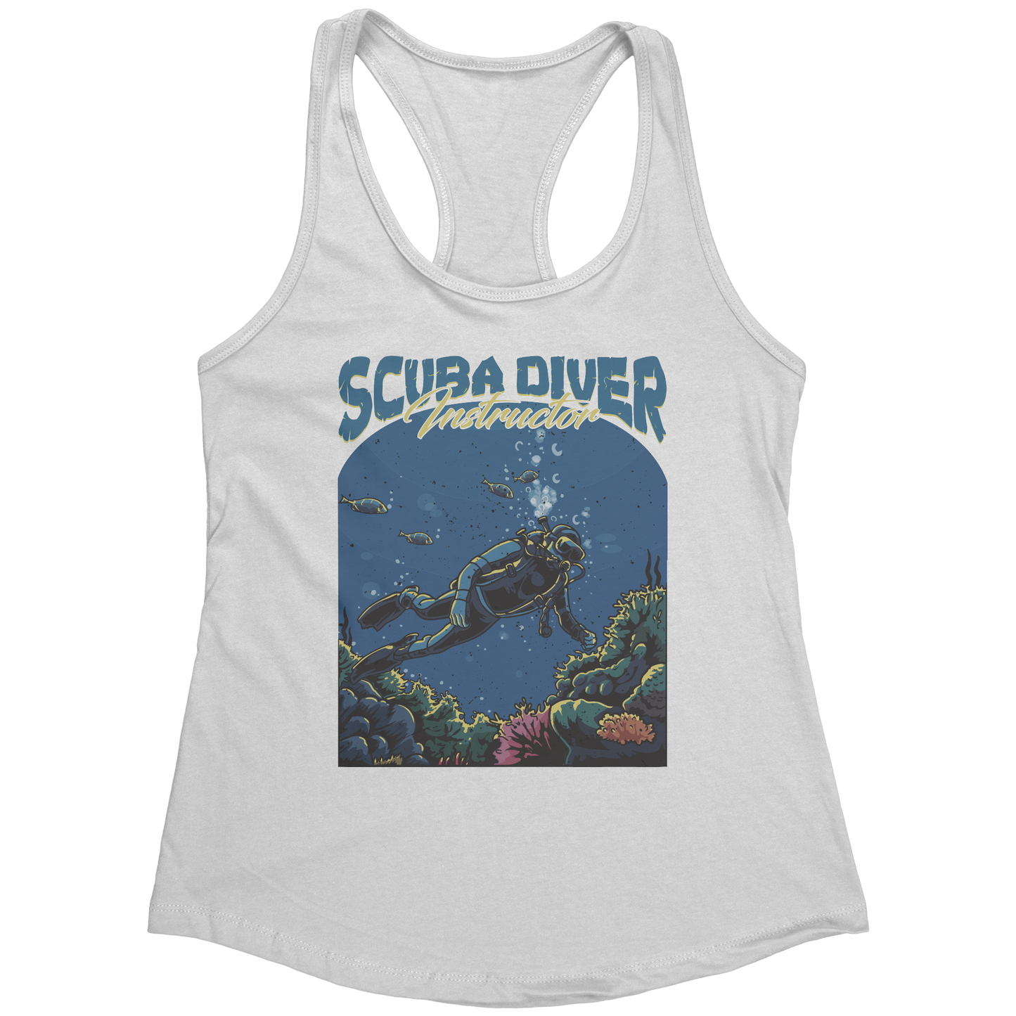 Scuba Diver Instructor - Scuba Diving Dive Coach Tank Top