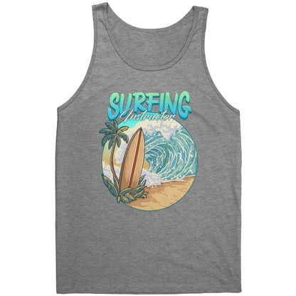 Surfing Instructor Beach Surfboard Waves - Surf Surfer Surfing Coach Tank Top