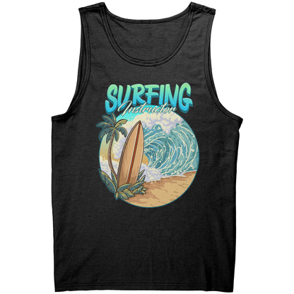 Surfing Instructor Beach Surfboard Waves - Surf Surfer Surfing Coach Tank Top