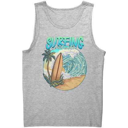 Surfing Instructor Beach Surfboard Waves - Surf Surfer Surfing Coach Tank Top