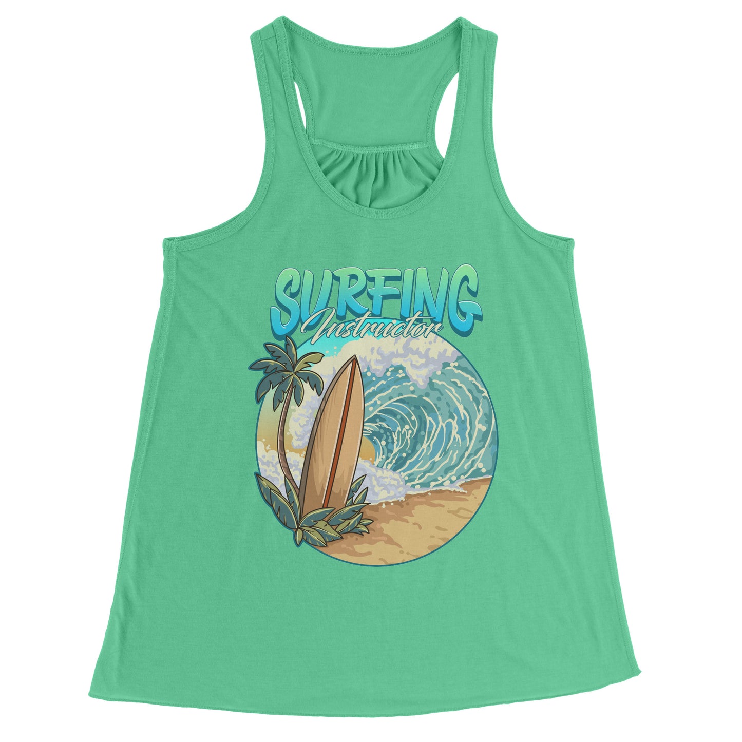 Surfing Instructor Beach Surfboard Waves - Surf Surfer Surfing Coach Tank Top