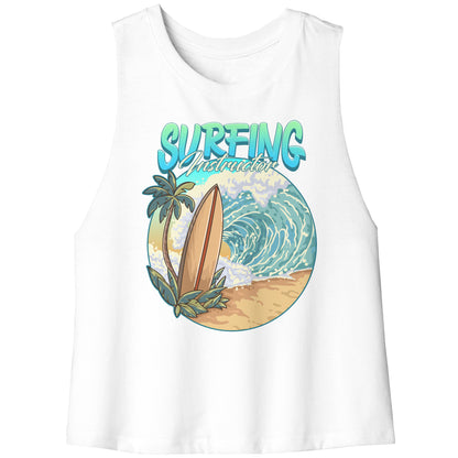 Surfing Instructor Beach Surfboard Waves - Surf Surfer Surfing Coach Tank Top