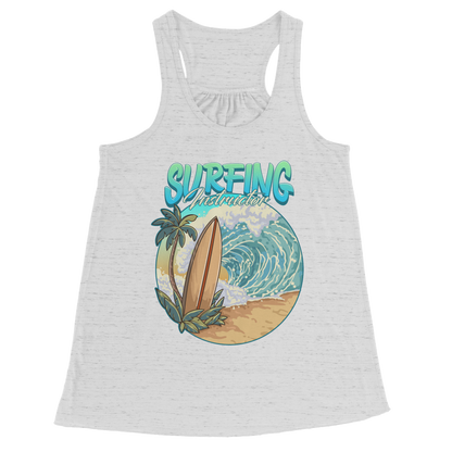 Surfing Instructor Beach Surfboard Waves - Surf Surfer Surfing Coach Tank Top