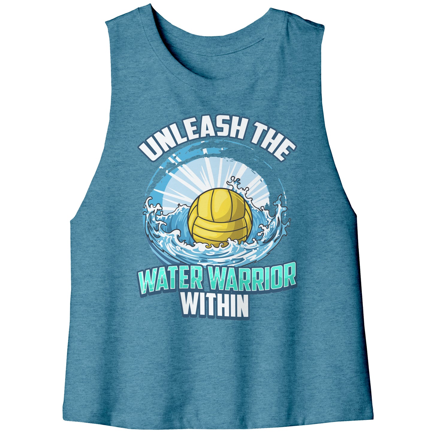 Unleash The Water Warrior Within - Water Polo Ball Splash Tank Top