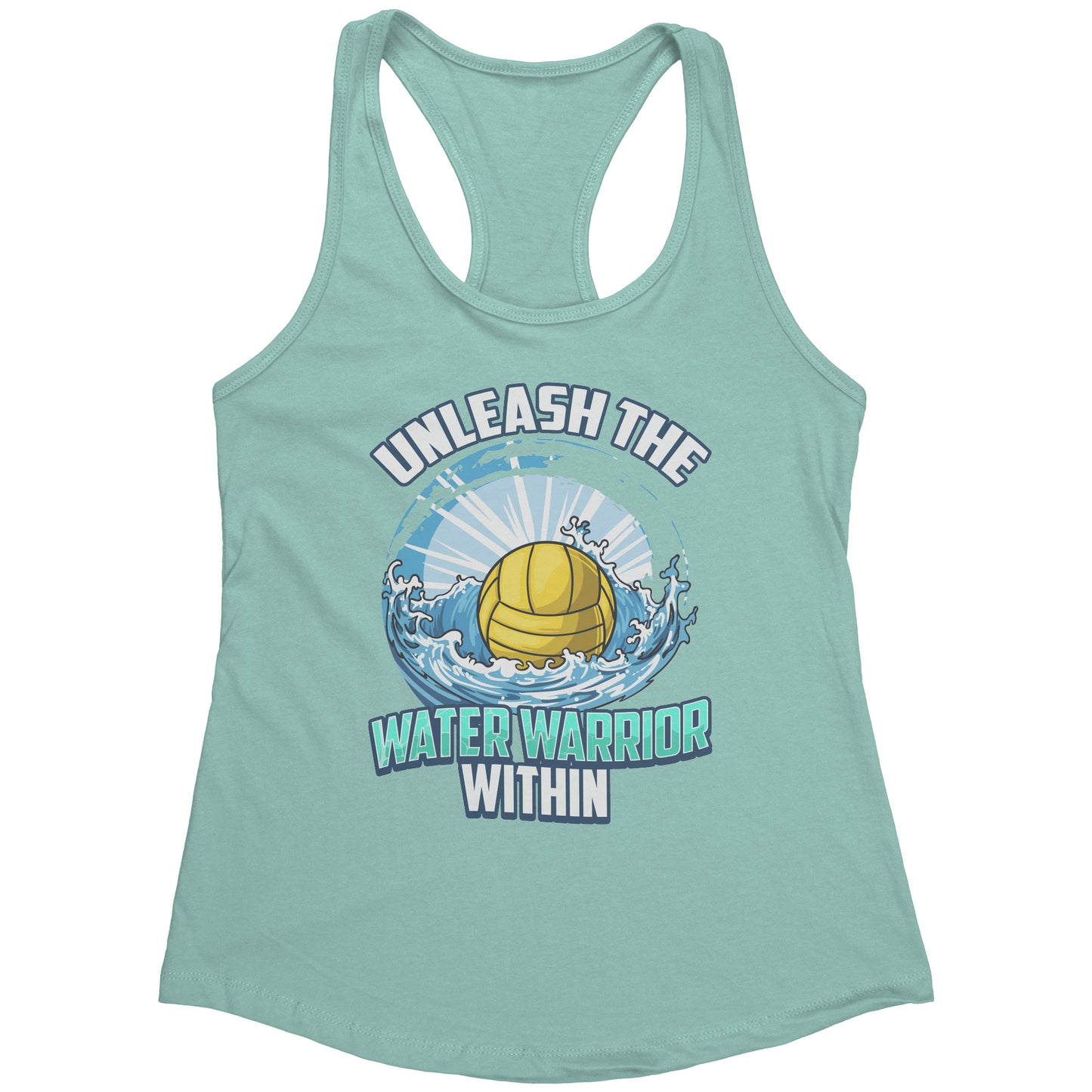 Unleash The Water Warrior Within - Water Polo Ball Splash Tank Top