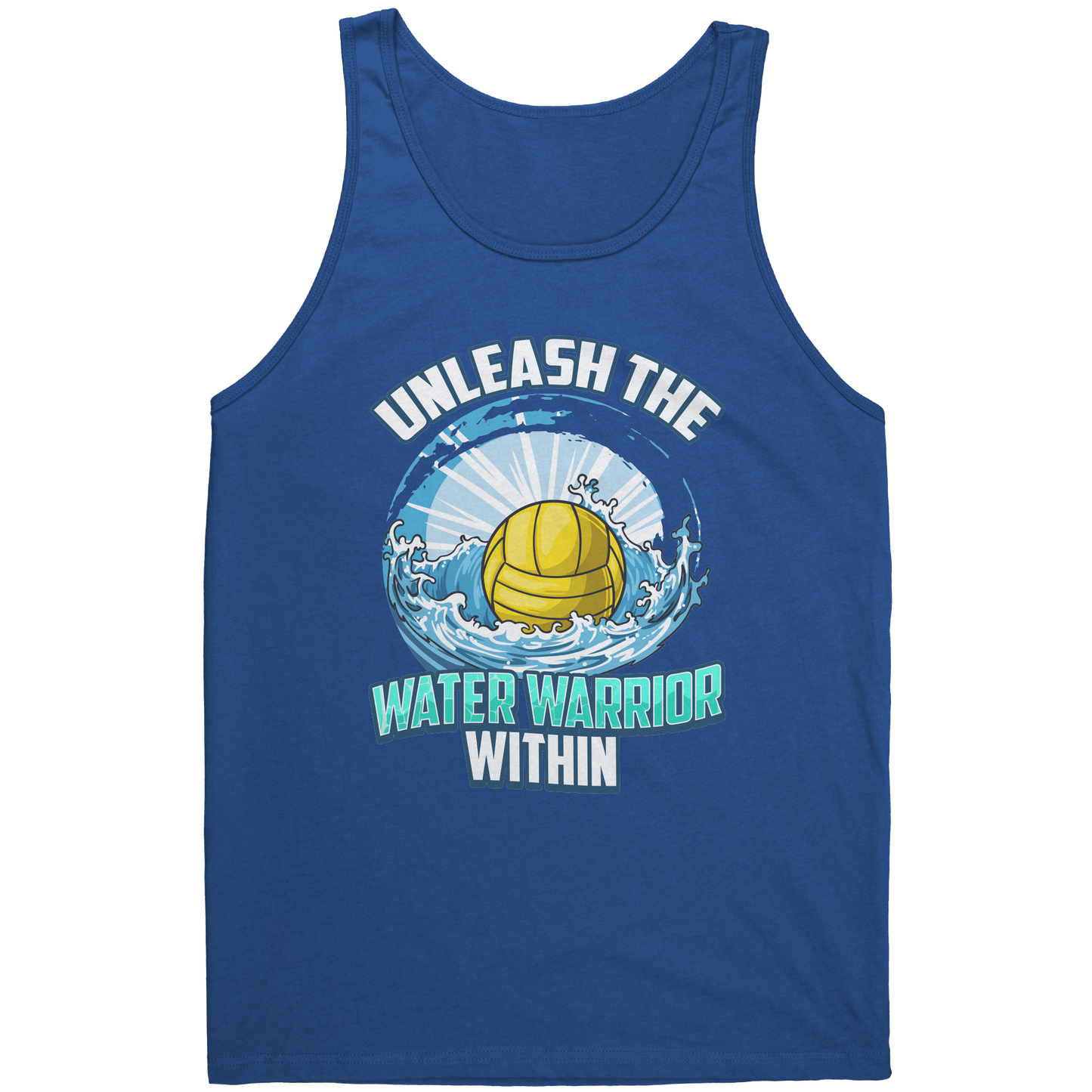 Unleash The Water Warrior Within - Water Polo Ball Splash Tank Top