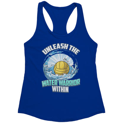 Unleash The Water Warrior Within - Water Polo Ball Splash Tank Top