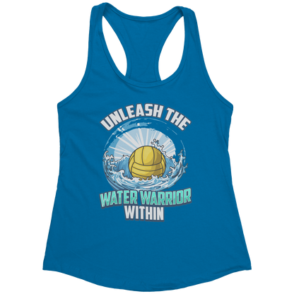 Unleash The Water Warrior Within - Water Polo Ball Splash Tank Top