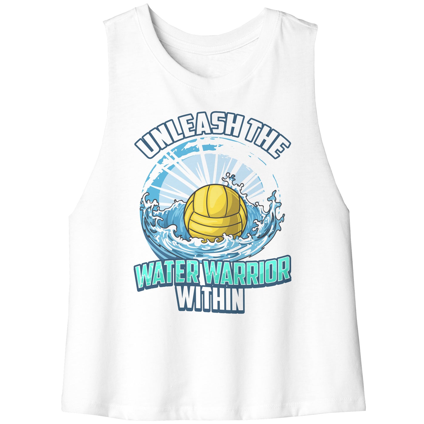 Unleash The Water Warrior Within - Water Polo Ball Splash Tank Top