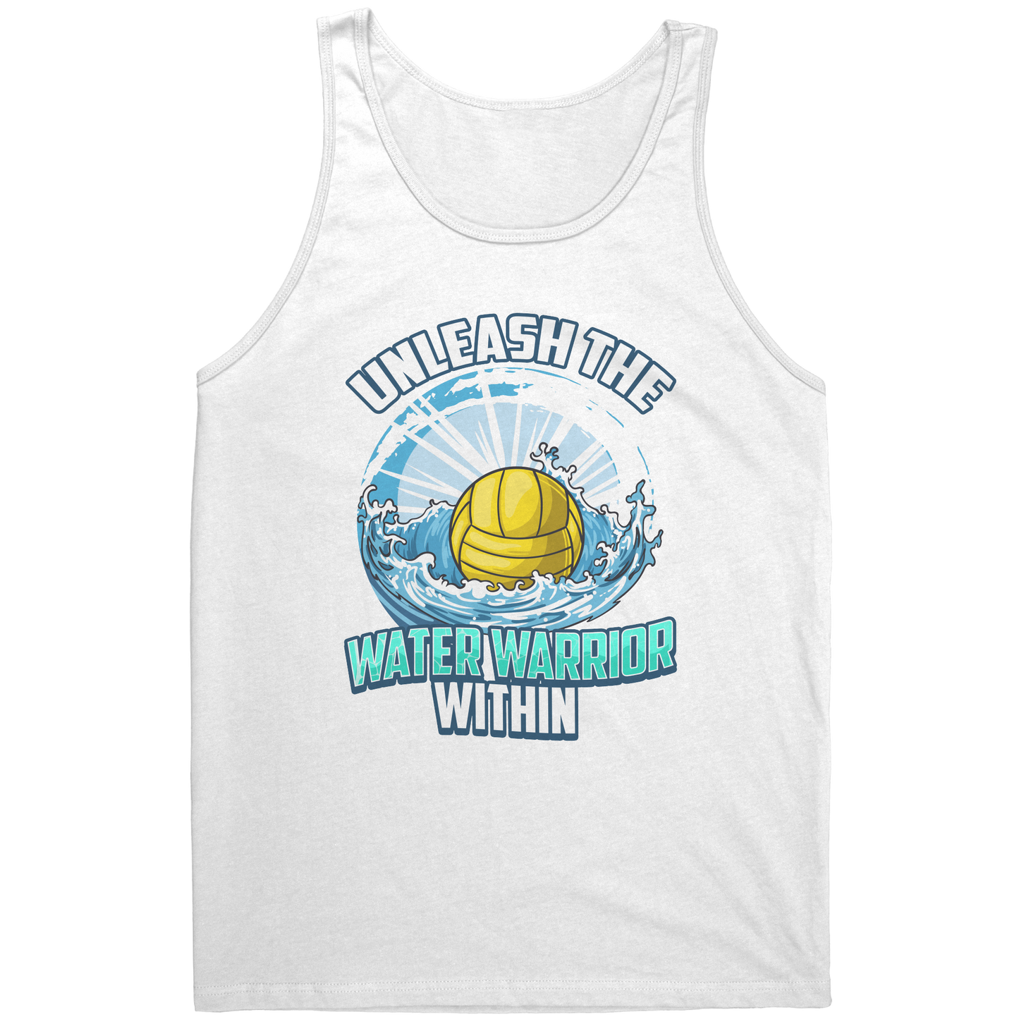 Unleash The Water Warrior Within - Water Polo Ball Splash Tank Top