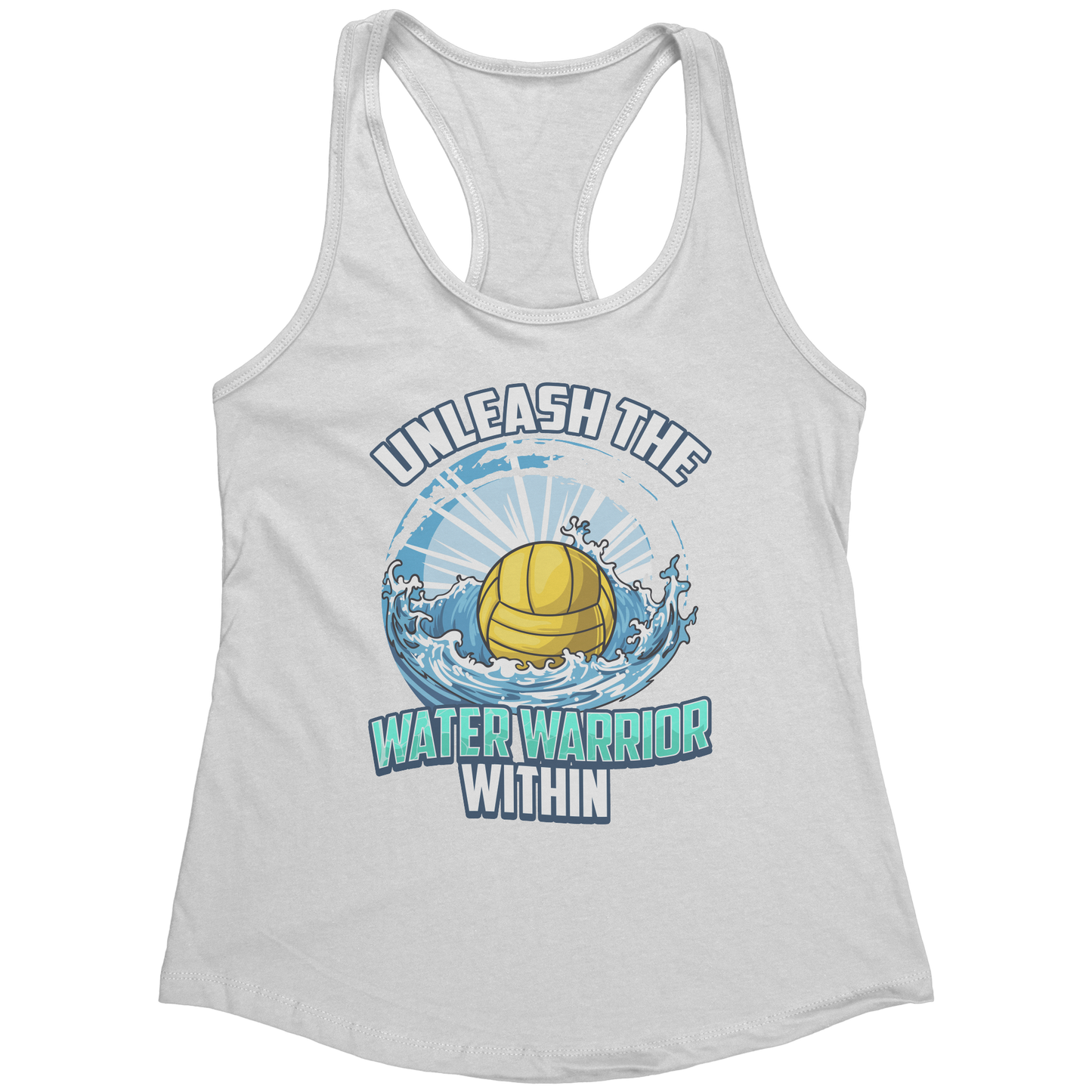 Unleash The Water Warrior Within - Water Polo Ball Splash Tank Top