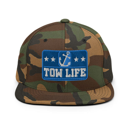 TOW LIFE Merchant Mariner Towboater Anchor Snapback Hat