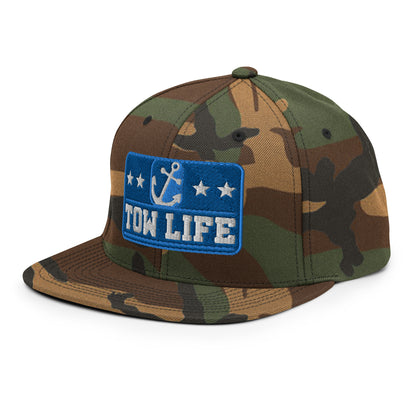 TOW LIFE Merchant Mariner Towboater Anchor Snapback Hat