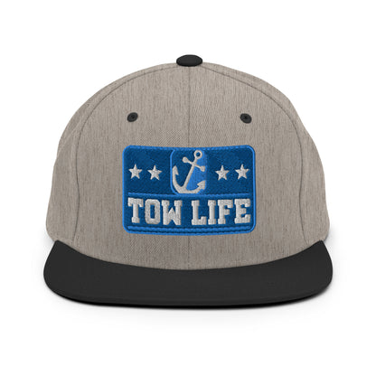 TOW LIFE Merchant Mariner Towboater Anchor Snapback Hat