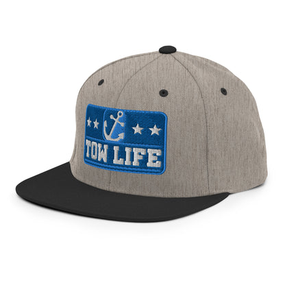 TOW LIFE Merchant Mariner Towboater Anchor Snapback Hat