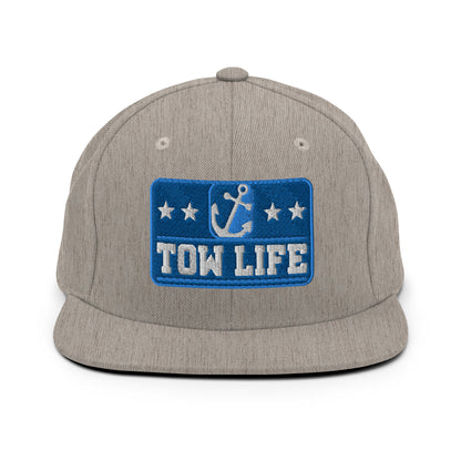 TOW LIFE Merchant Mariner Towboater Anchor Snapback Hat