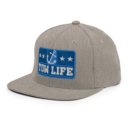 TOW LIFE Merchant Mariner Towboater Anchor Snapback Hat