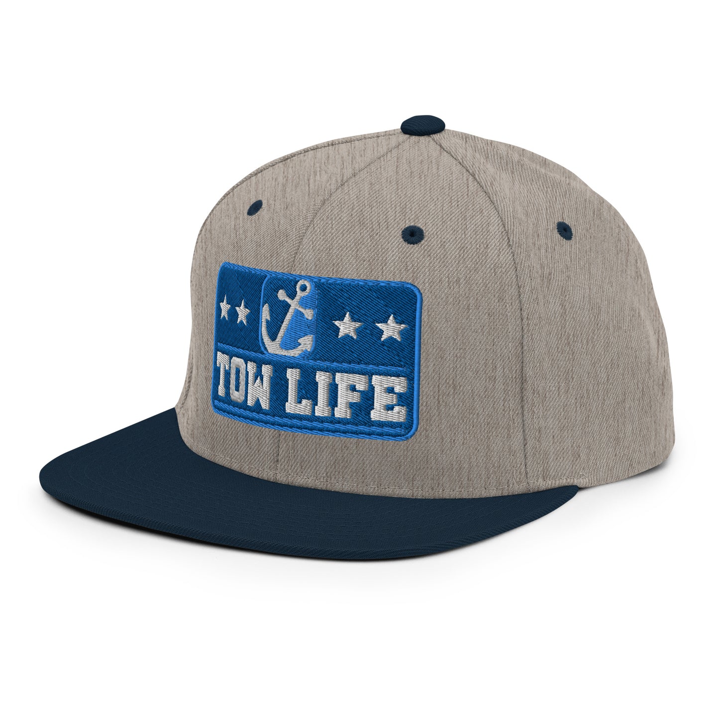 TOW LIFE Merchant Mariner Towboater Anchor Snapback Hat