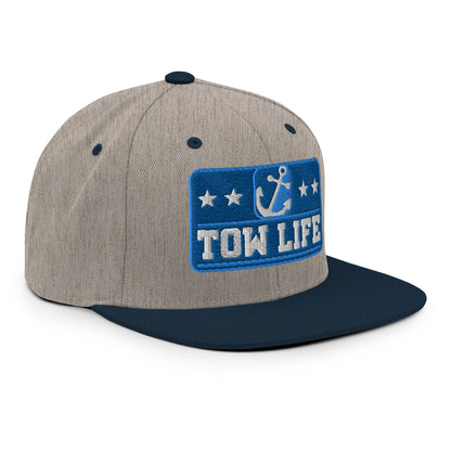 TOW LIFE Merchant Mariner Towboater Anchor Snapback Hat