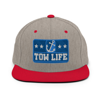 TOW LIFE Merchant Mariner Towboater Anchor Snapback Hat