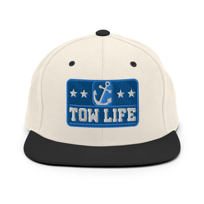 TOW LIFE Merchant Mariner Towboater Anchor Snapback Hat