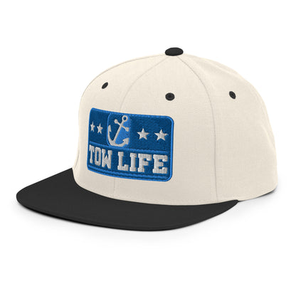 TOW LIFE Merchant Mariner Towboater Anchor Snapback Hat