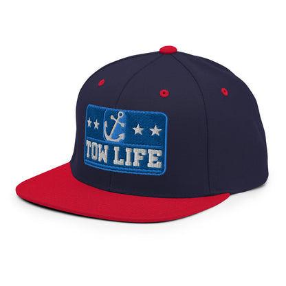 TOW LIFE Merchant Mariner Towboater Anchor Snapback Hat