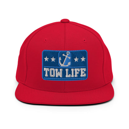 TOW LIFE Merchant Mariner Towboater Anchor Snapback Hat