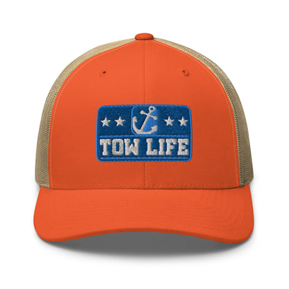 TOW LIFE - Merchant Mariner Towboater Anchor | Trucker Hat