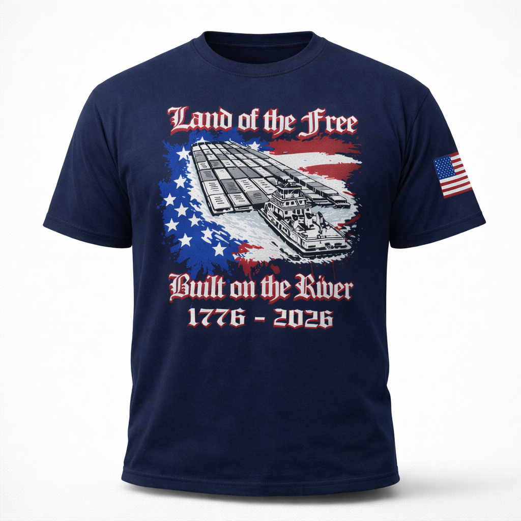 land of the free riverlifeshop navy july 4th 250th years anniversary
