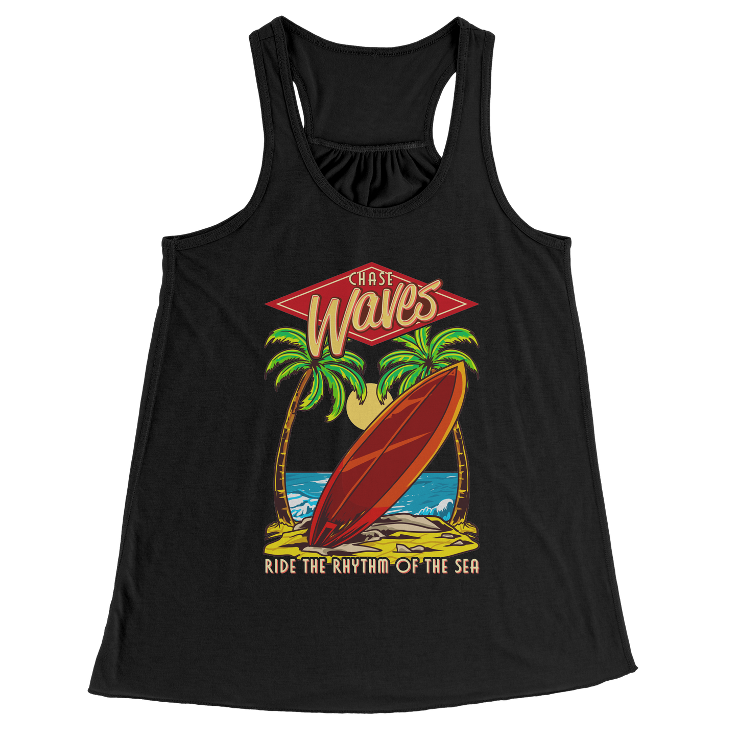 Chase Waves Ride The Sea - Surf Surfer Women Men Surfing Tank Tops