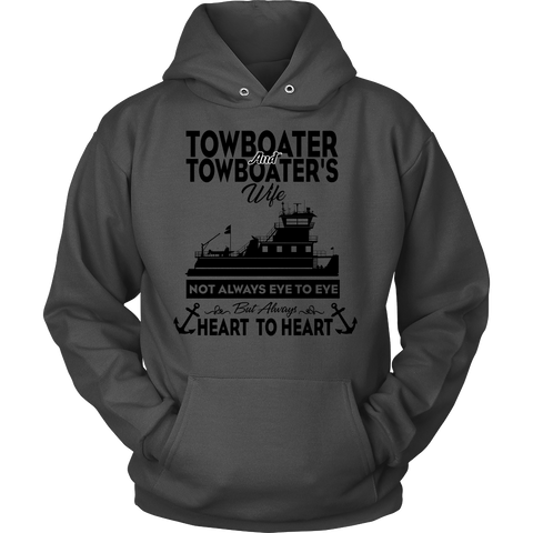 Always Heart to Heart Tees - River Life Apparel Gift For Towboater and Wife