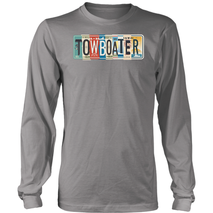Towboater License Plate Tees