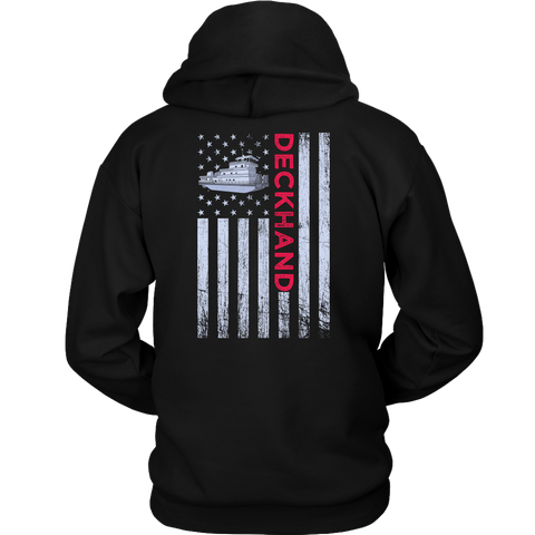 Patriotic Deckhand's Shirt Hoodie Design - Try Stepping On This One