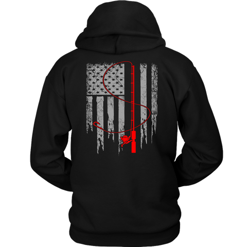 Patriotic Fishing Flag Tee