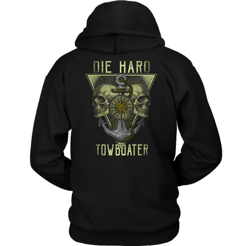 Die Hard Towboater - River Life Shirts For Fearless Towboater Men And Women