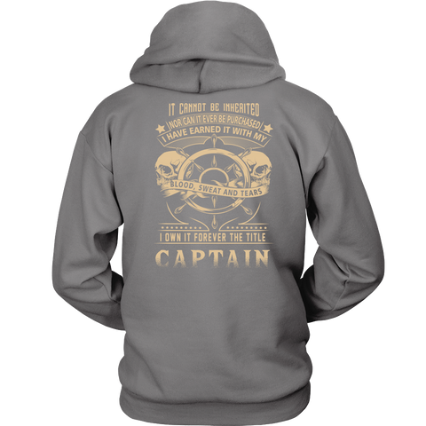 Captain Title Earned Hoodie - Towboater T-Shirt -