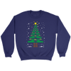 Image of Funny Towboater Towboat Crew Group Matching Christmas Tree T-Shirt