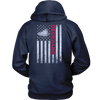 Image of Patriotic Deckhand's Shirt Hoodie Design - Try Stepping On This One