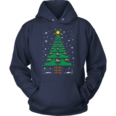 Funny Towboater Towboat Crew Group Matching Christmas Tree T-Shirt