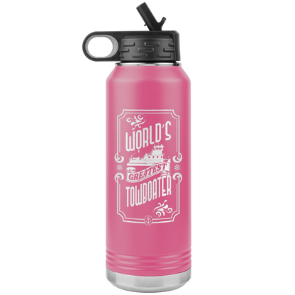 World's Greatest Towboater - Jumbo 32oz Water Bottle