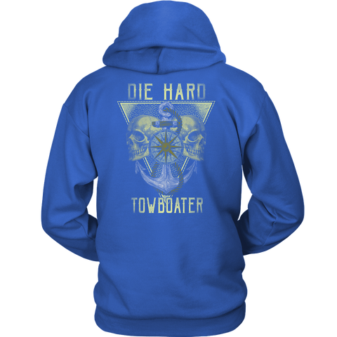 Die Hard Towboater - River Life Shirts For Fearless Towboater Men And Women