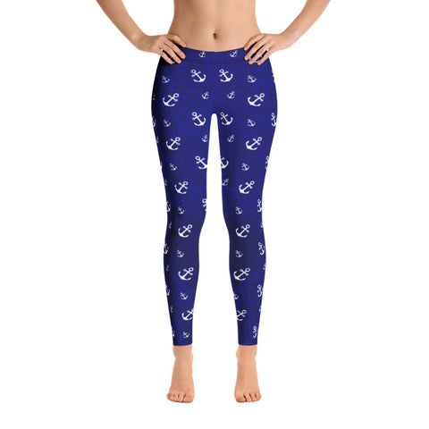 Boat Anchor Leggings - Towboater Apparel Gift For Towboaters Wife, Spouse, Girlfriend