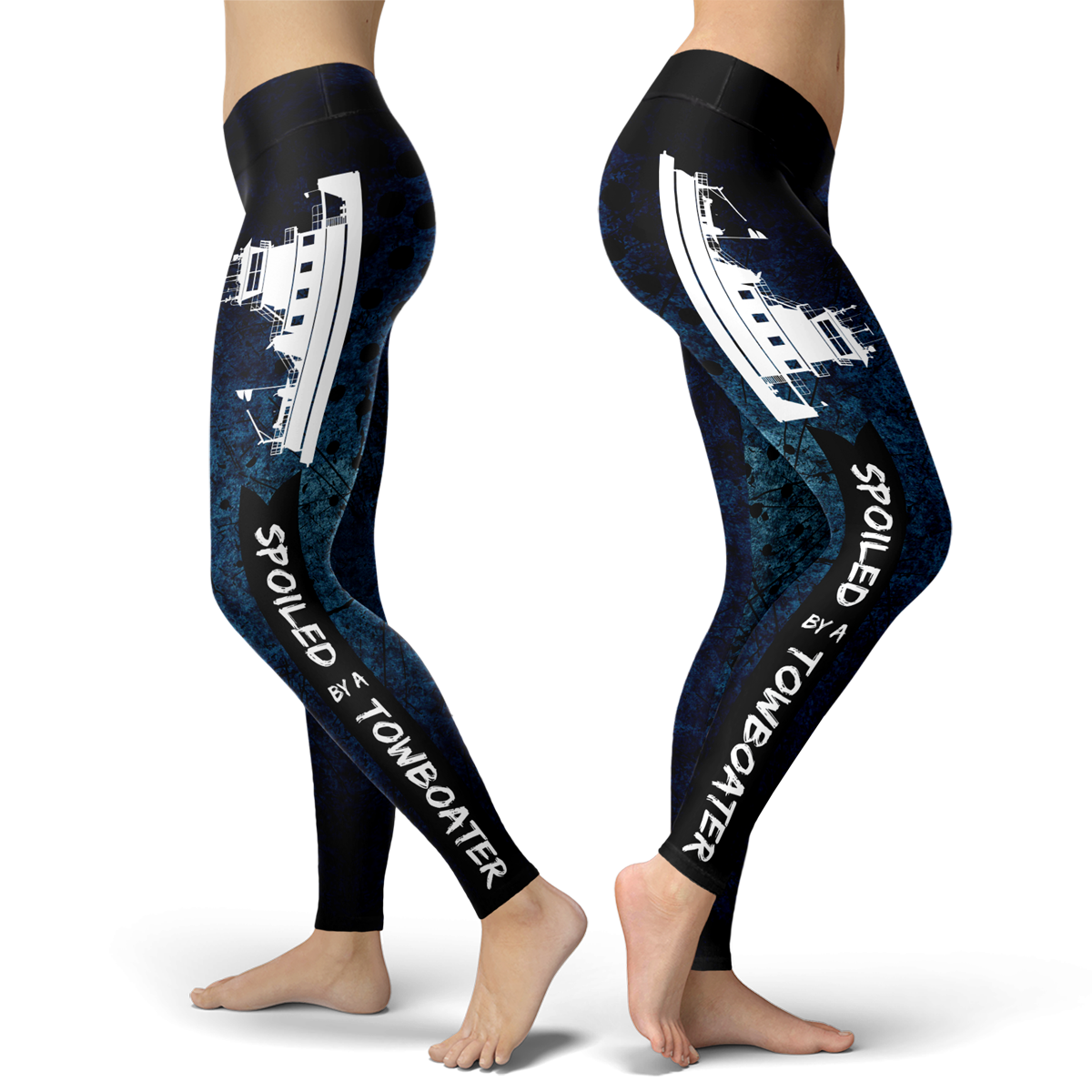 Spoiled By a Towboater Towboat Leggings