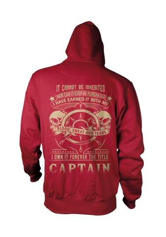 Captain Title Earned Hoodie - Towboater T-Shirt -