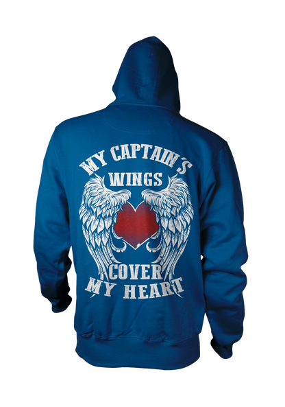 My Captain's Wings Cover My Heart Hoodie