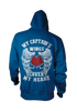 Image of My Captain's Wings Cover My Heart Hoodie