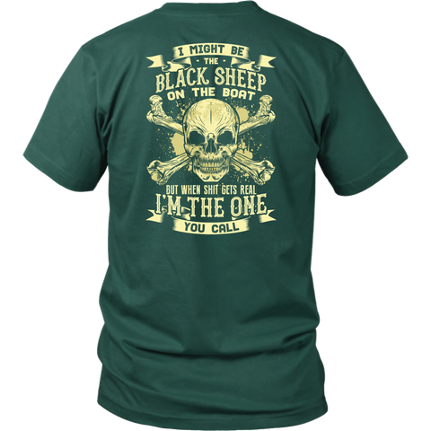 Black Sheep On The Boat - Towboater T- Shirt - Gift For Towboater
