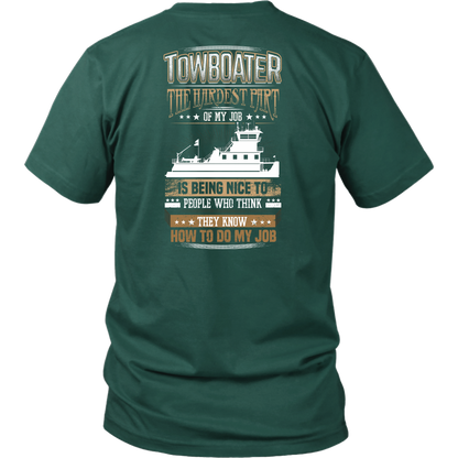 Funny Sarcastic Towboater T-Shirt