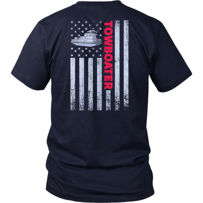 Patriotic Towboater Shirt Design - Try Stepping On This One